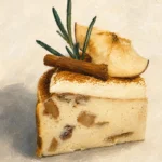 Cinnamon Apple Basque Cheesecake Slice
