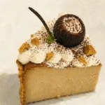 Coconut Latte Basque Cheesecake Slice