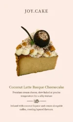 Coconut Latte Basque Cheesecake Slice - Image 5