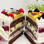 Dark Chocolate Blueberry Crème Brûlée Cake - Image 6