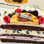 Dark Chocolate Blueberry Crème Brûlée Cake - Image 2