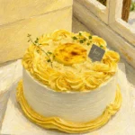 Durian Mango Crème Brûlée Cake
