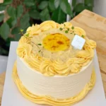 Durian Mango Crème Brûlée Cake - Image 3