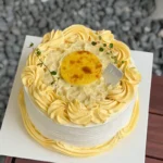 Durian Mango Crème Brûlée Cake - Image 4