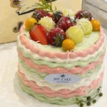 Melon Strawberry Art Cake - Image 3