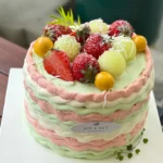 Melon Strawberry Art Cake - Image 4