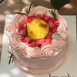 Pink Guava Crème Brûlée Cake - Image 4