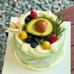Pistachio Raspberry Avocado Cake - Image 4