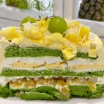 Pandan Pineapple Passionfruit Cake - Image 4
