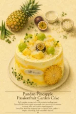 Pandan Pineapple Passionfruit Cake - Image 6