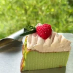 Pistachio & Raspberry Basque Cheesecake - Image 6