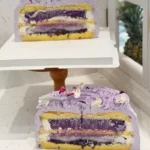 Taro Black Glutinous Rice Mochi Cake - Image 2
