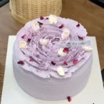 Taro Black Glutinous Rice Mochi Cake - Image 6