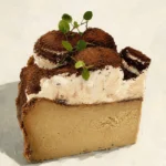 Tiramisu Basque Cheesecake Slice