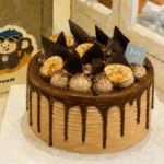 Valrhona Dark Chocolate Banana Crunch Cake