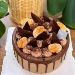 Valrhona Dark Chocolate Banana Crunch Cake - Image 4