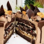 Valrhona Dark Chocolate Banana Crunch Cake - Image 5