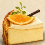 Vanilla & Calamansi Basque Cheesecake Slice