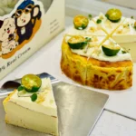 Yuzu & Jasmine Basque Cheesecake Slice - Image 3