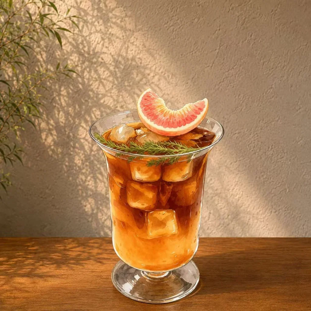 Jasmine white peach cold brew