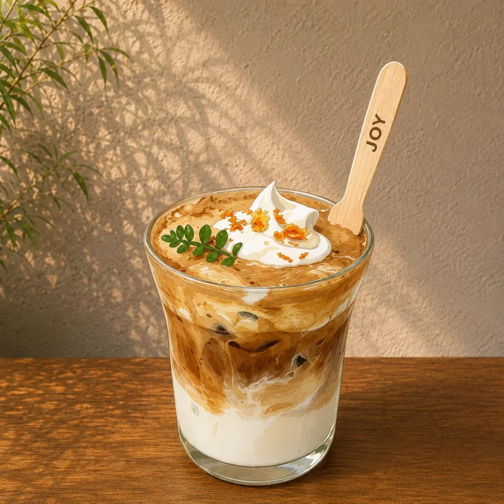 Orange vienna latte